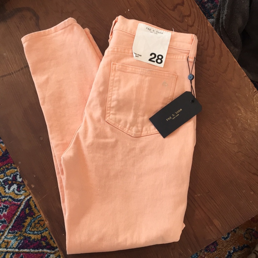 Peach colored rag & bone pants NWT